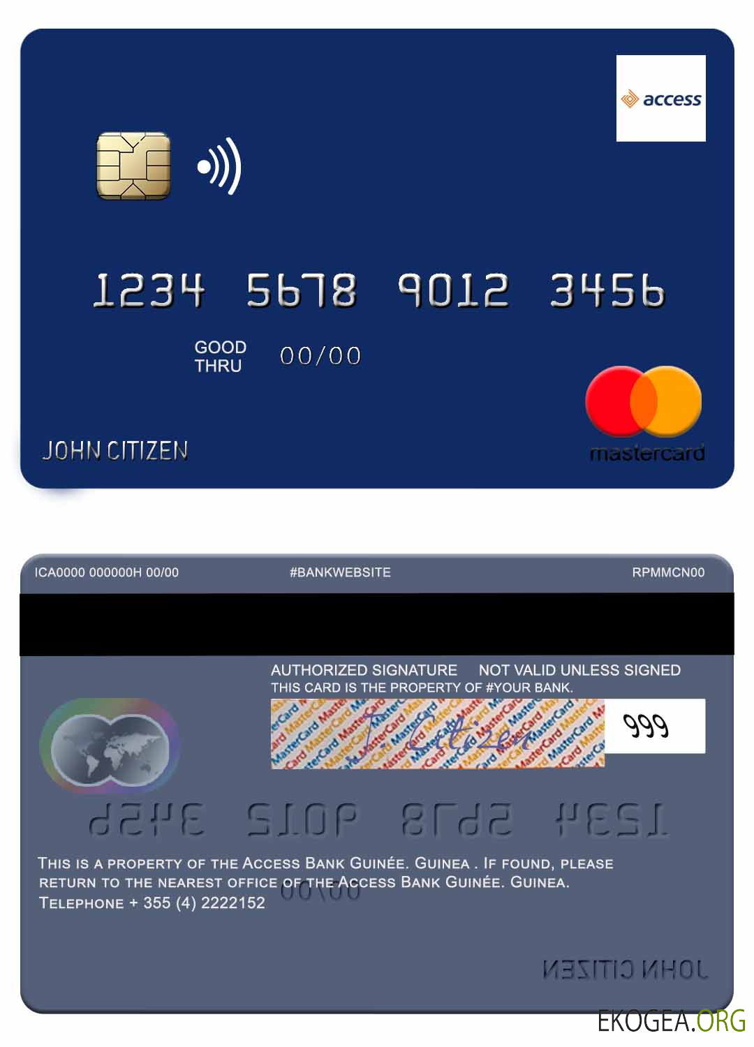 Guinée Access Bank Guinée mastercard